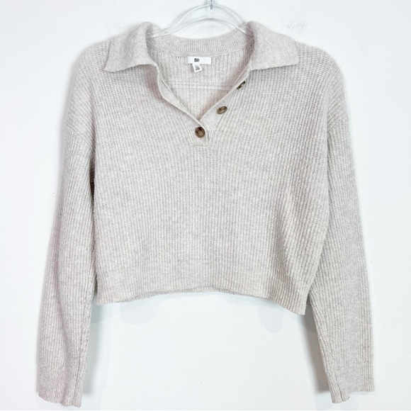 bp Sweaters - BP BRASS PLUM TAUPE RIBBED LONG SLEEVE PULLOVER SWEATER WOMENS SZ XS